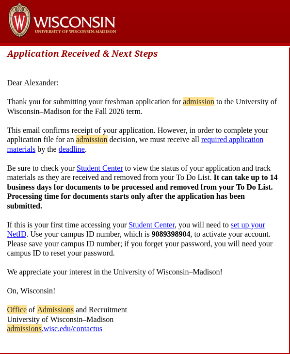College Application