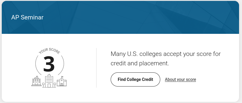 AP Score Report